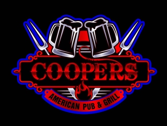 Coopers American Pub & Grill logo design by DreamLogoDesign