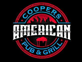 Coopers American Pub & Grill logo design by DreamLogoDesign