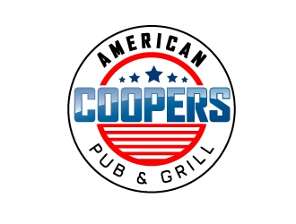 Coopers American Pub & Grill logo design by Anzki