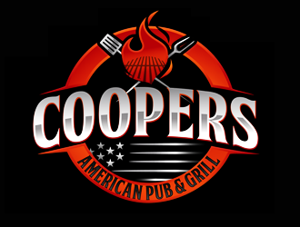 Coopers American Pub & Grill logo design by megalogos