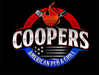 Coopers American Pub & Grill logo design by megalogos