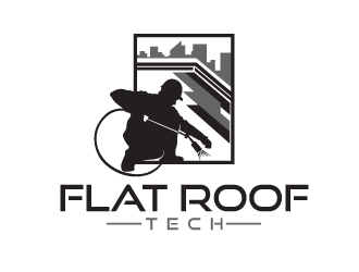 Flat Roof Tech logo design by dasigns