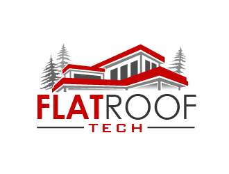 Flat Roof Tech logo design by THOR_