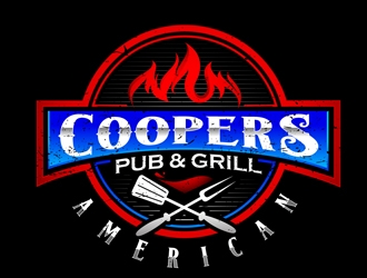 Coopers American Pub & Grill logo design by DreamLogoDesign