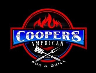 Coopers American Pub & Grill logo design by DreamLogoDesign