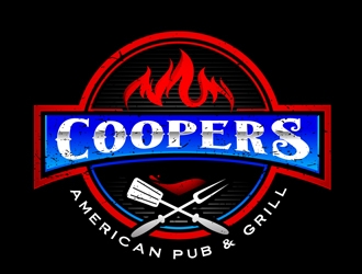 Coopers American Pub & Grill logo design by DreamLogoDesign