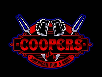 Coopers American Pub & Grill logo design by DreamLogoDesign