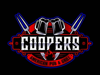 Coopers American Pub & Grill logo design by DreamLogoDesign