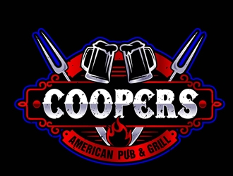 Coopers American Pub & Grill logo design by DreamLogoDesign