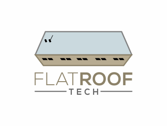 Flat Roof Tech logo design by ubai popi