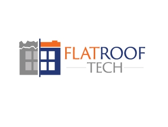 Flat Roof Tech Logo Design - 48hourslogo