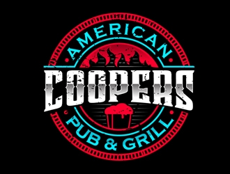 Coopers American Pub & Grill logo design by DreamLogoDesign