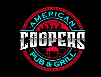 Coopers American Pub & Grill logo design by DreamLogoDesign