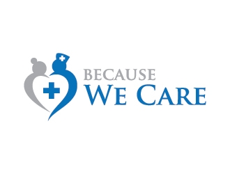 Because We Care logo design by udinjamal