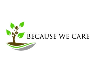 Because We Care logo design by jetzu