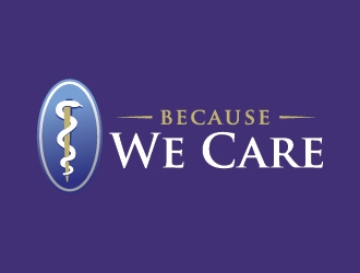 Because We Care logo design by udinjamal