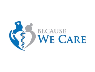 Because We Care logo design by udinjamal