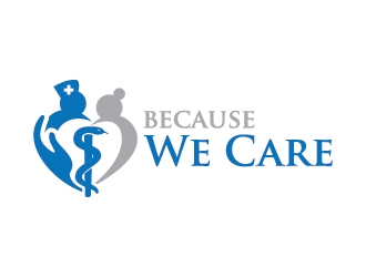 Because We Care logo design by udinjamal