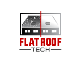 Flat Roof Tech logo design by megalogos