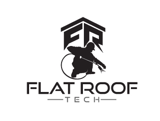 Flat Roof Tech logo design by dasigns