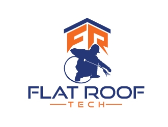 Flat Roof Tech Logo Design - 48hourslogo