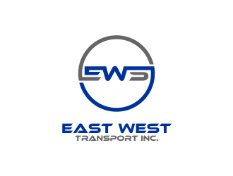 East West Transport INC.  logo design by qqdesigns