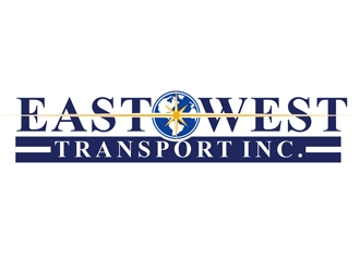 East West Transport INC.  logo design by Roma