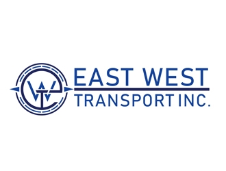 East West Transport INC.  logo design by Roma