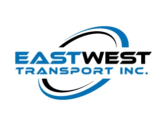 East West Transport INC.  logo design by labo