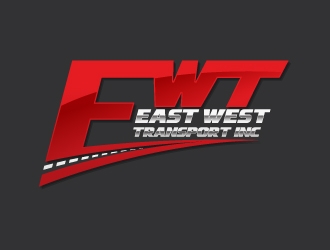 East West Transport INC.  logo design by fantastic4