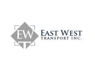 East West Transport INC.  logo design by BeDesign