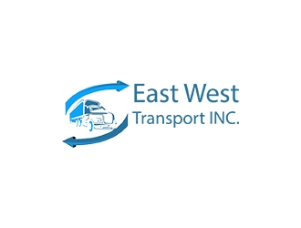 East West Transport INC.  logo design by zizo