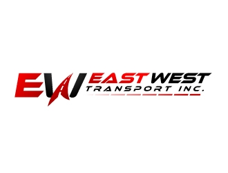 East West Transport INC.  logo design by fantastic4