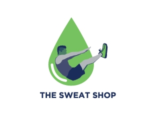 The Sweat Shop logo design by Erasedink