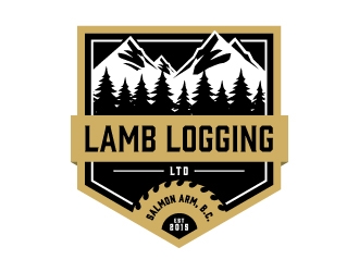 Lamb Logging Ltd. logo design by Kewin