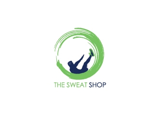 The Sweat Shop logo design by Erasedink