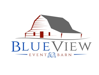 Blue View Event Barn logo design by DreamLogoDesign