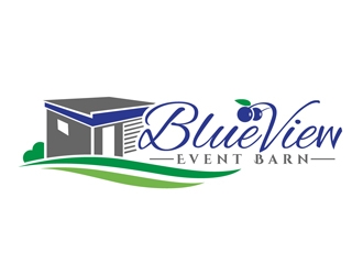 Blue View Event Barn logo design by DreamLogoDesign