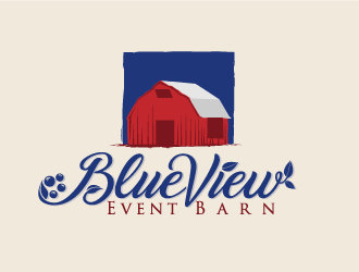 Blue View Event Barn logo design by dondeekenz