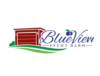 Blue View Event Barn logo design by DreamLogoDesign