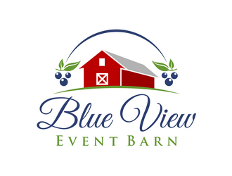 Blue View Event Barn logo design by haze