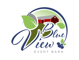 Blue View Event Barn logo design by torresace