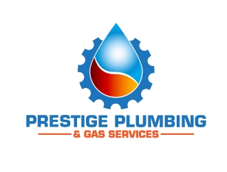 PRESTIGE PLUMBING & GAS SERVICES Logo Design - 48hourslogo