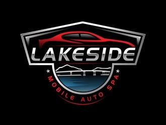 Lakeside Mobile Auto Spa logo design by DreamLogoDesign