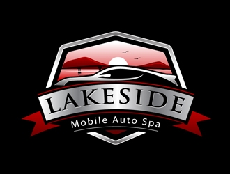 Lakeside Mobile Auto Spa logo design by DreamLogoDesign