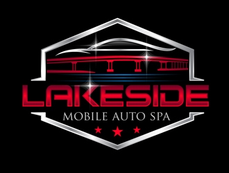 Lakeside Mobile Auto Spa logo design by DreamLogoDesign