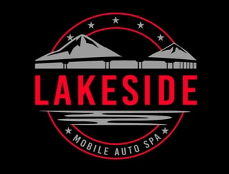 Lakeside Mobile Auto Spa logo design by DreamLogoDesign