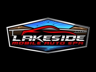 Lakeside Mobile Auto Spa logo design by DreamLogoDesign