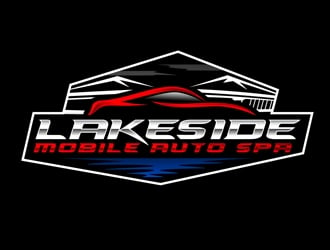 Lakeside Mobile Auto Spa logo design by DreamLogoDesign