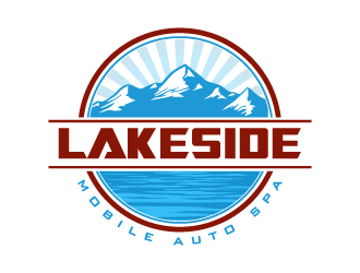 Lakeside Mobile Auto Spa logo design by pencilhand